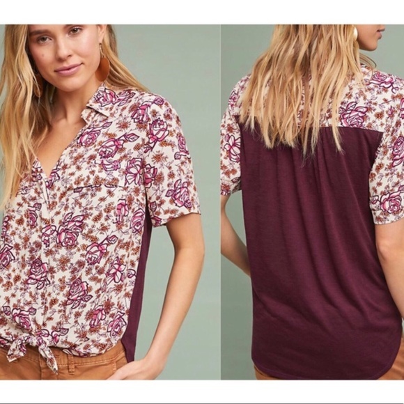 Anthropologie Tops - Porridge Anthropologie | Floral Button Up